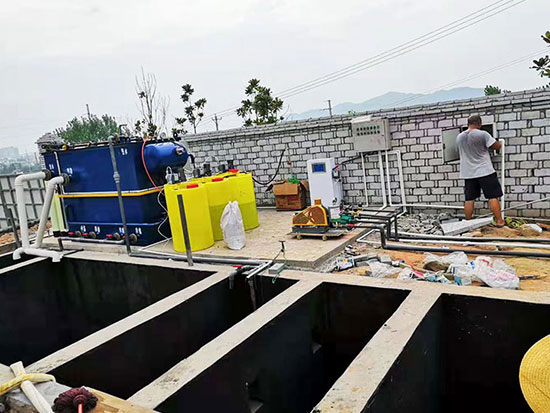 邛崃市化工厂污水处理安装现场
